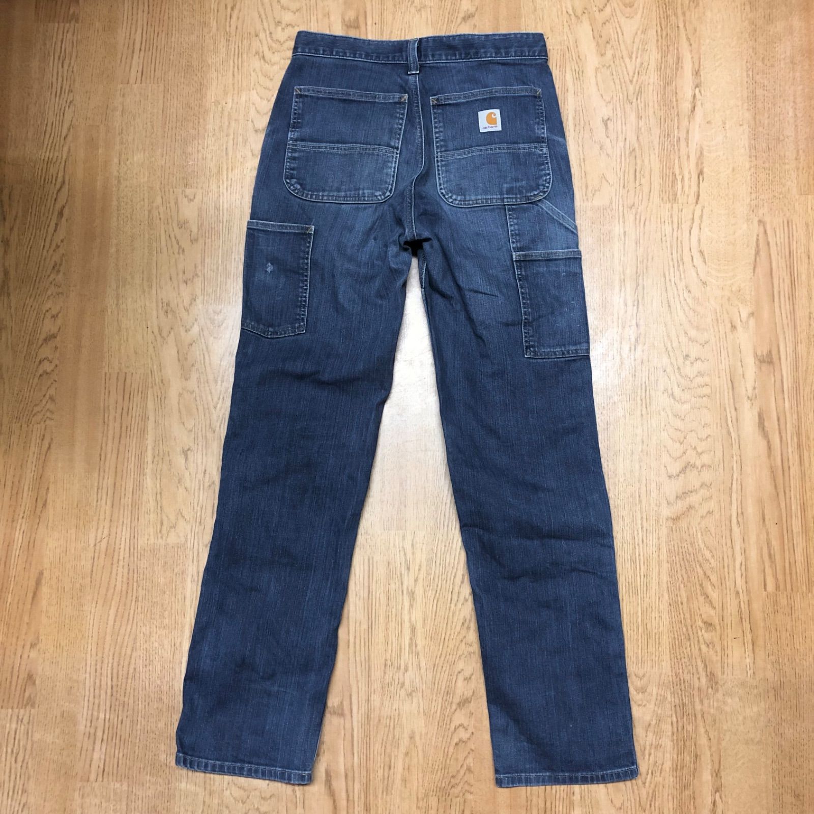 carhartt relaxed fit メキシコ製 103329-491 カーハート ラギッドフレックス ダブルニー ユーティリティジーンズ デニム ワークパンツ ブルー系 ボトムス
