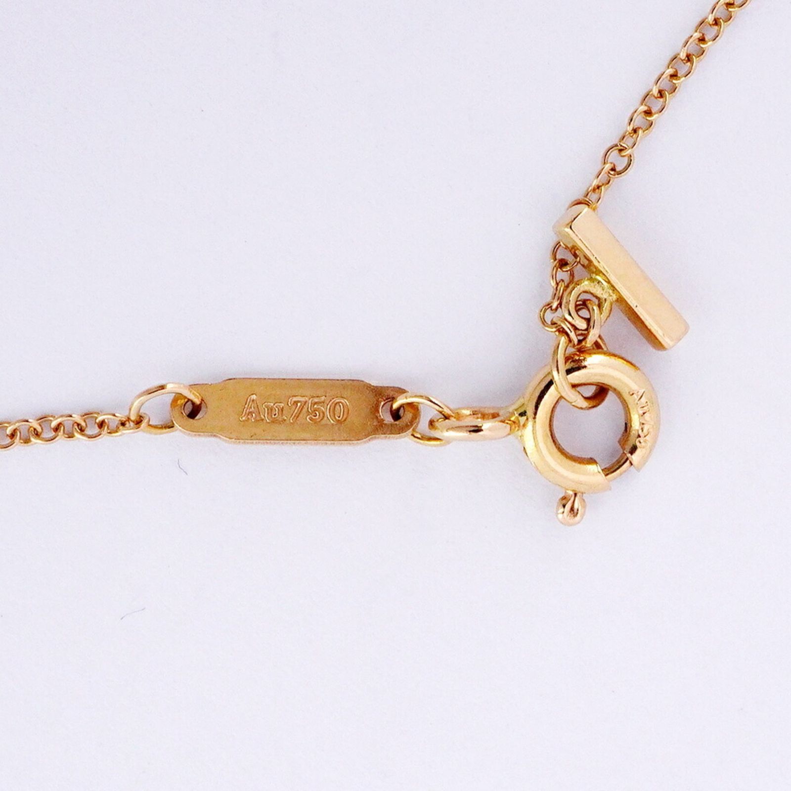 ティファニー(Tiffany) ティファニー ネックレス Tスマイル ミニ 18KPG