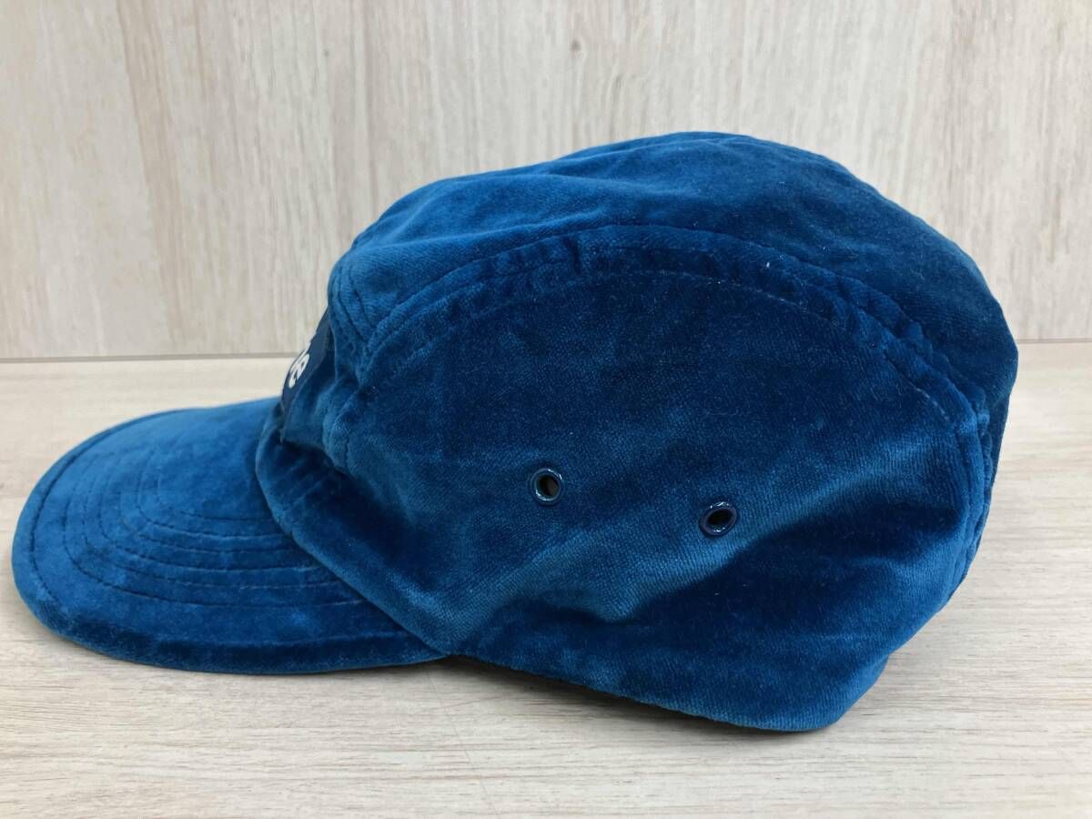 Supreme Velvet Camp Capブル- キャップ 帽子