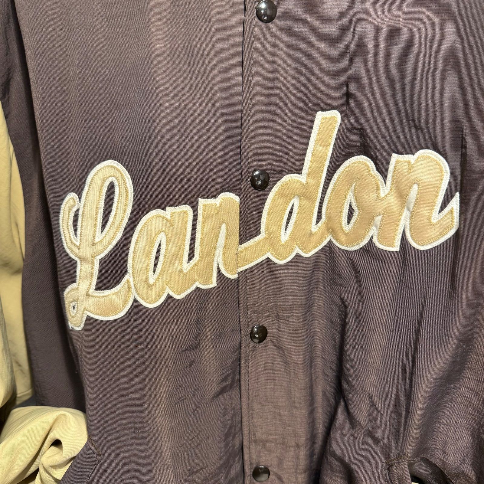 激レアXL✨80s 90sヴィンテージ】DeLong スタジャン Landon 刺繍