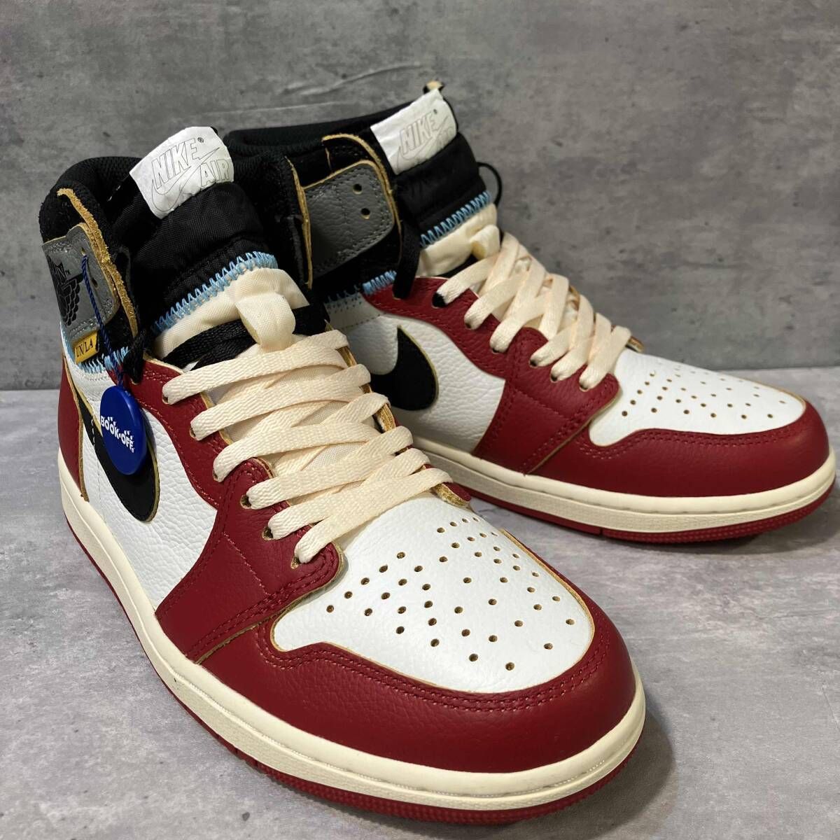 NIKE UNION X air Jordan 1 Retro High OGホワイト レッド グレー 