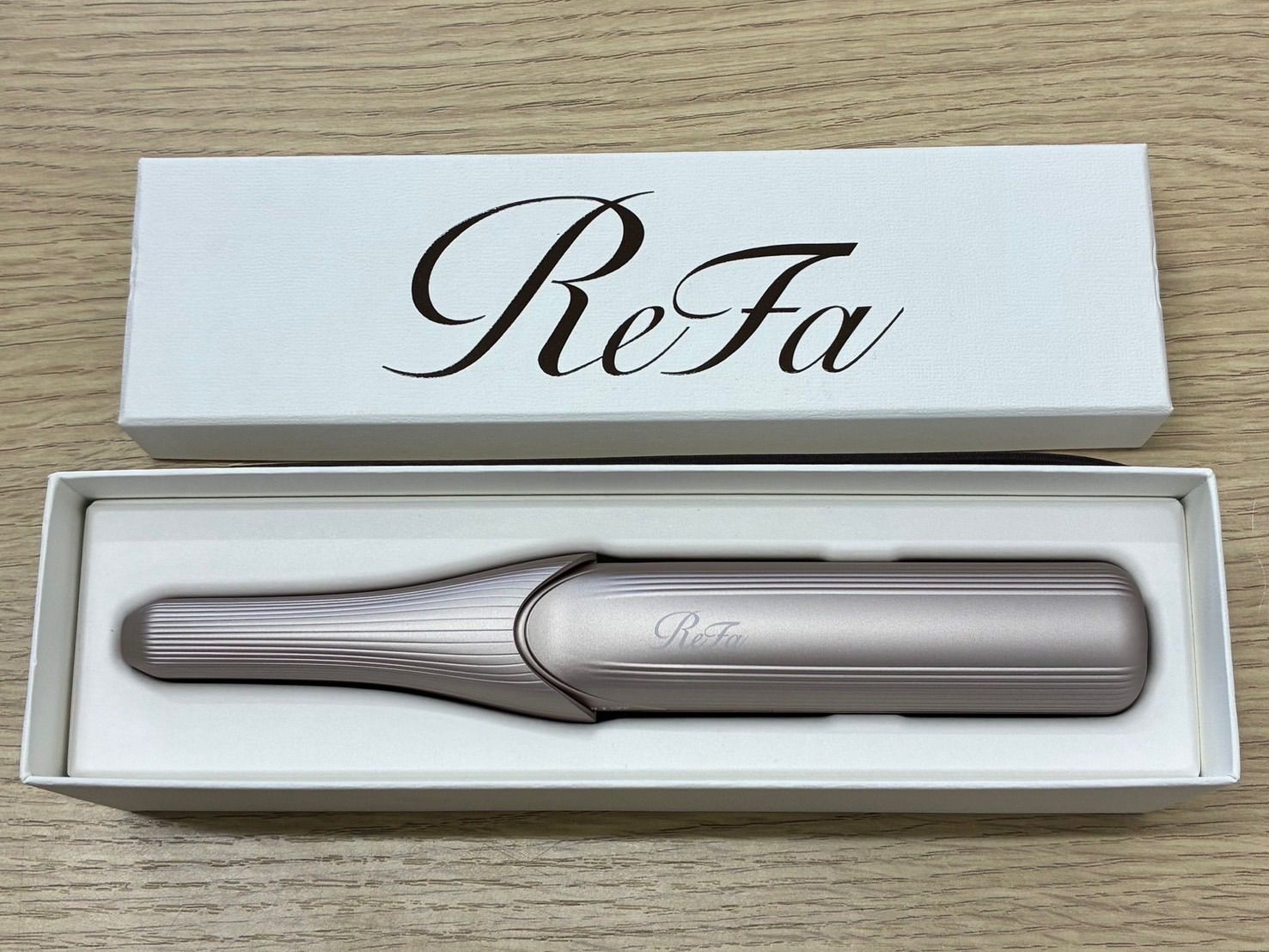 Y1135]ReFa フィンガーアイロン ヘアアイロン ST6 シャンパンゴールド