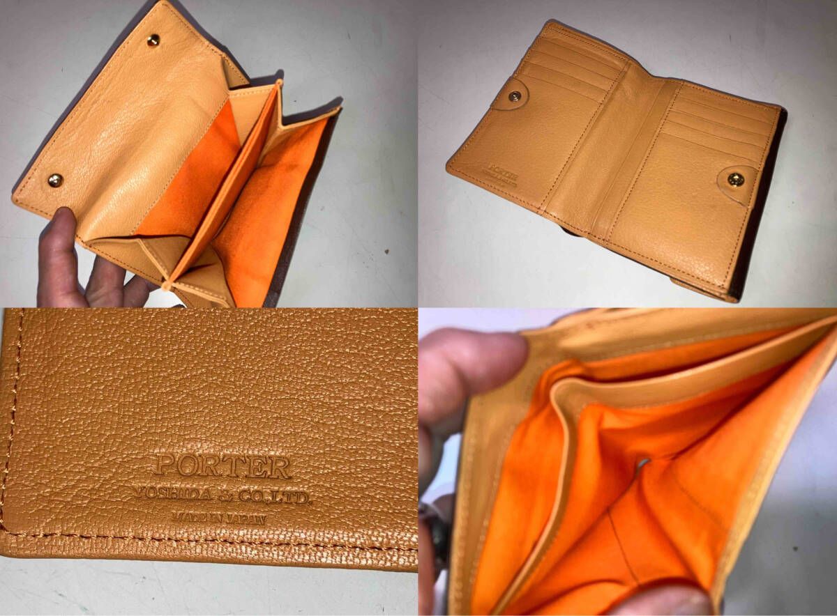 PORTER ポーター ダブル ウォレット ダークブラウン 吉田カバン 二