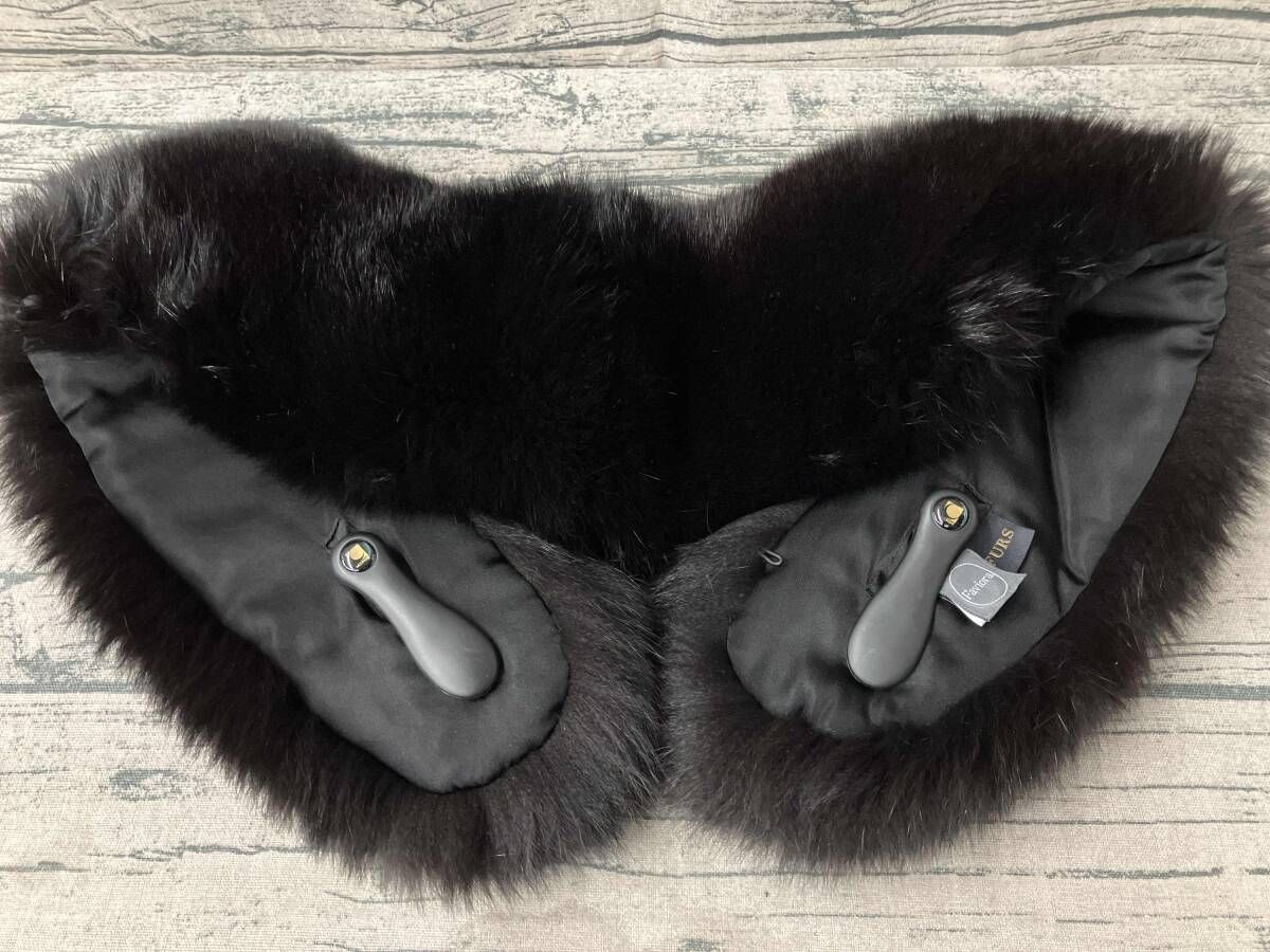SAGA FOX サガ フォックス マフラー 日本製 ブラック ファー - メルカリ