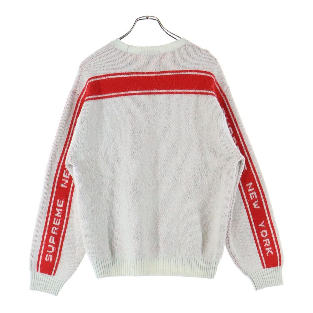 けんSupreme Back Stripe Sweater White SUPREME (シュプリーム) 24AW Back Stripe Sweater バック ストライプ