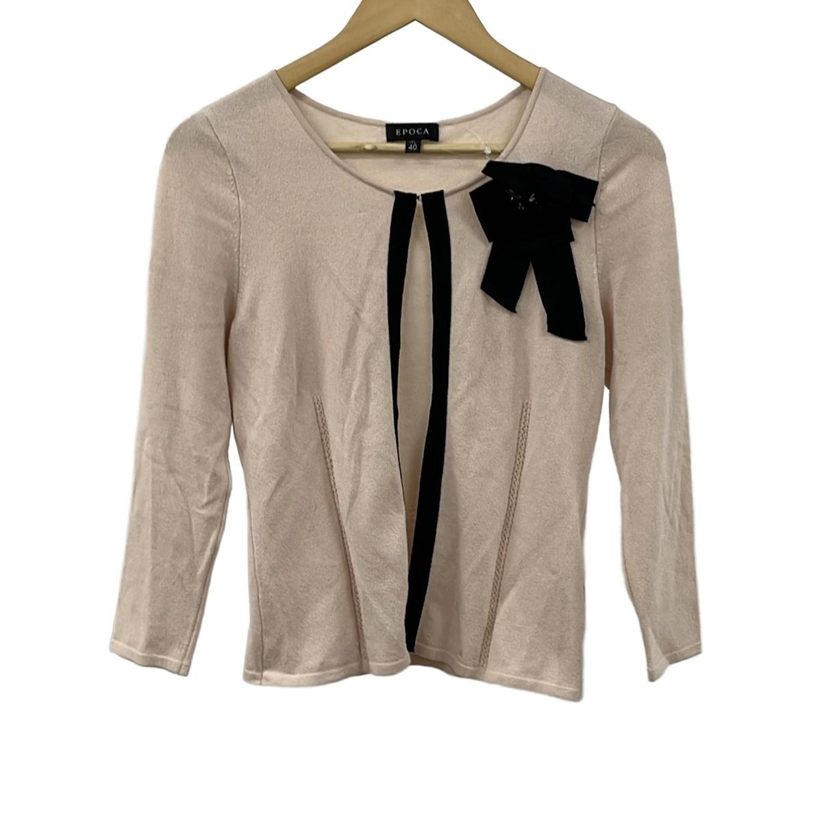 エポカ キュプラベーシックニットボレロ カーディガン 長袖 ベージュ