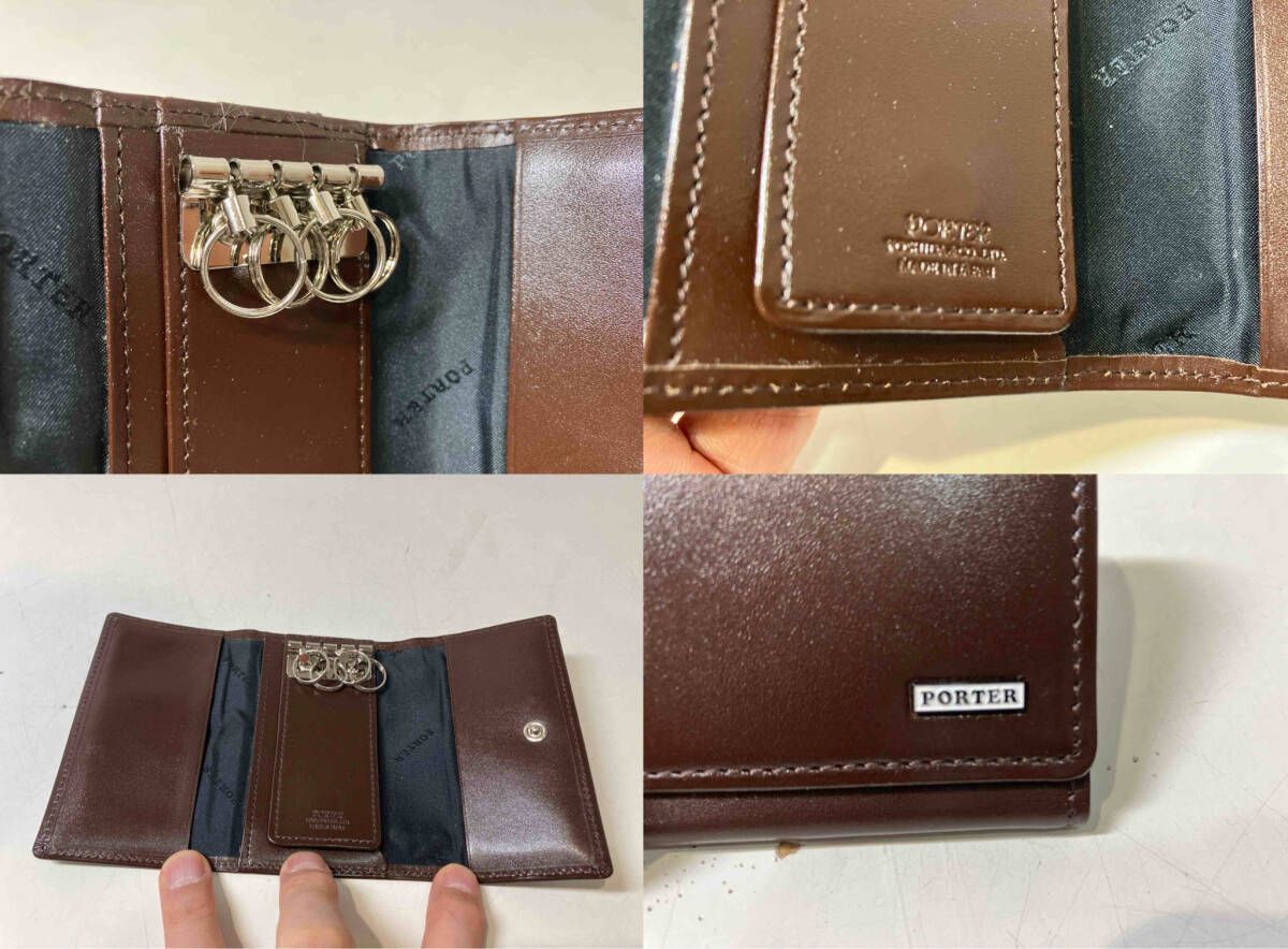 PORTER ポーター SHEENKEY CASE シーン 110-02923 ブラウン キーケース