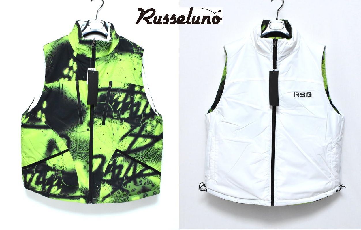新品 ラッセルノ ゴルフ リフレクター リバーシブル パディッド ベスト