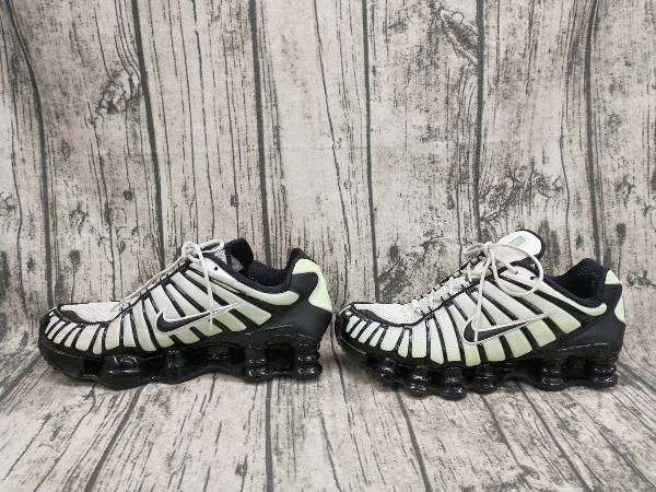 NIKE ナイキ スニーカー ホワイト 27cm AV3595-300 SHOX TL 箱有 鑑定