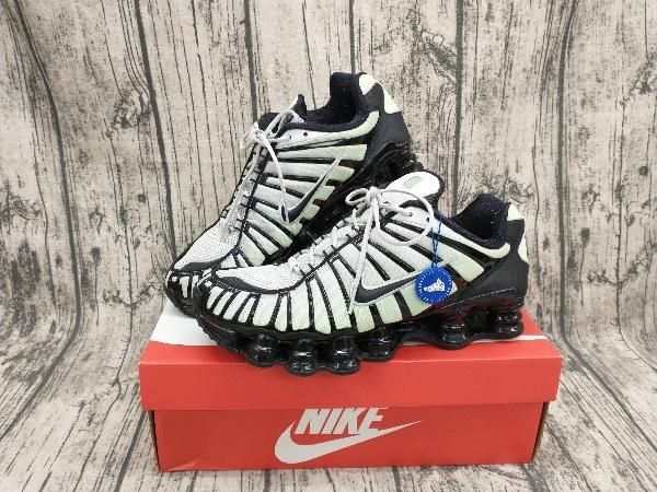 NIKE ナイキ スニーカー ホワイト 27cm AV3595-300 SHOX TL 箱有 鑑定