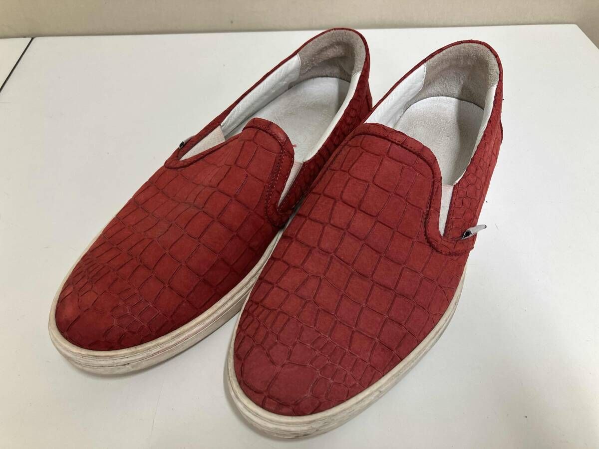 JIMMY CHOO ジミーチュー スリッポン スニ カ スウェード レッド