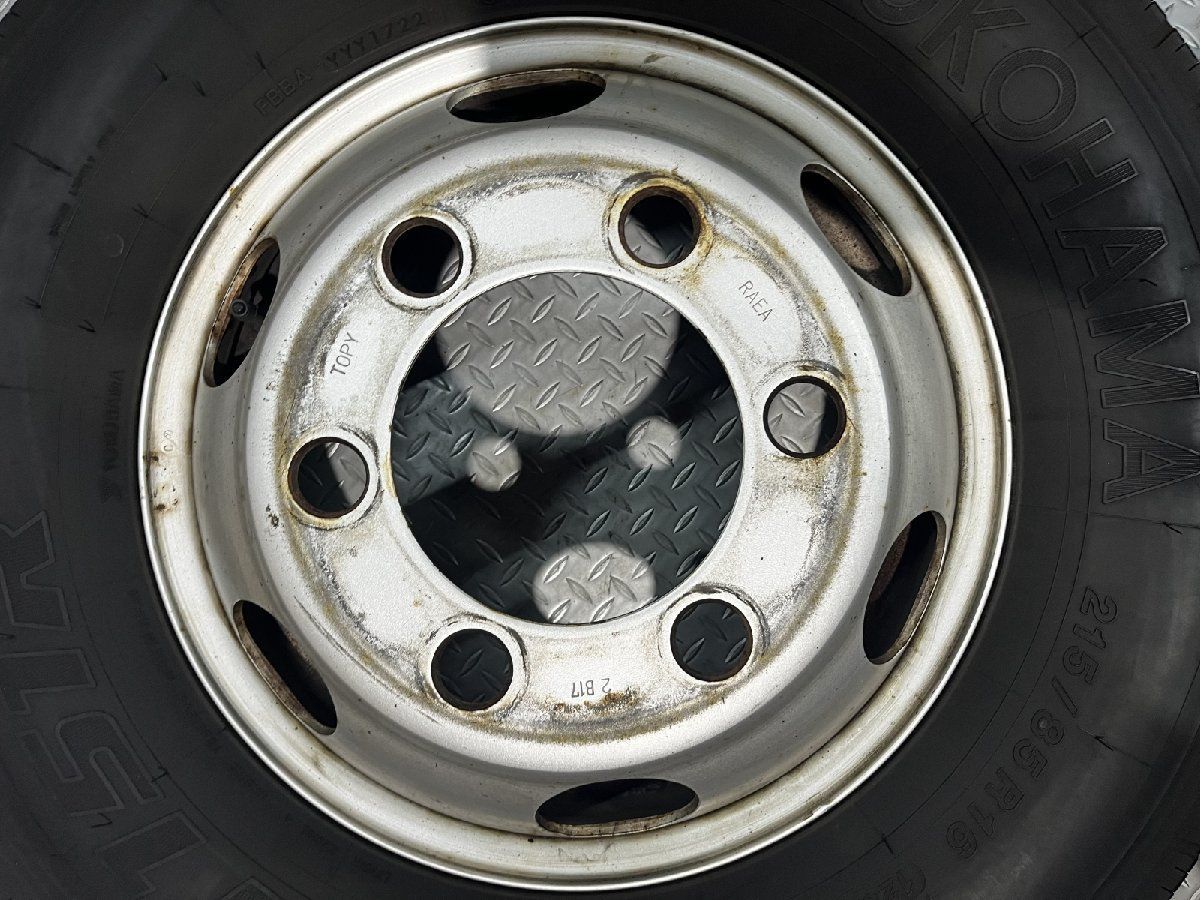  YK LT 151 R 215 85 16 120 118 L 12 PR 夏タイヤ 6本 トラックホイール T x 5 1 2 K 16インチ 25 127 22年 バリ溝 KTT 710 16インチ タイヤ ホイールセット