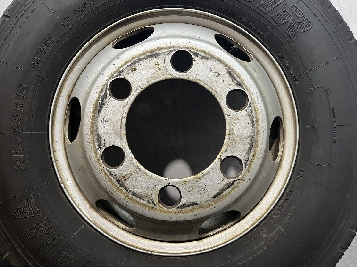 YK LT 151 R 215 85 16 120 118 L 12 PR 夏タイヤ 6本 トラックホイール T x 5 1 2 K 16インチ 25 127 22年 バリ溝 KTT 710