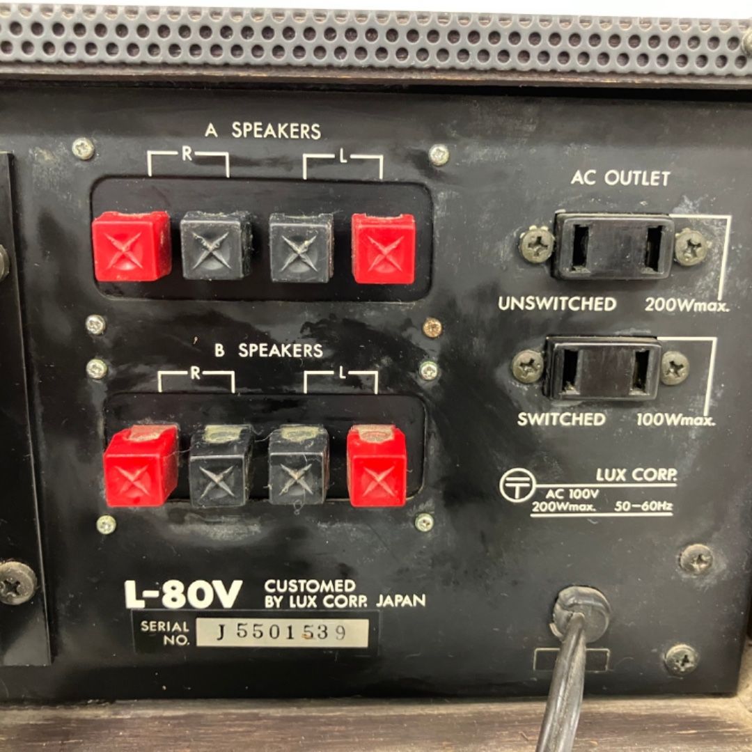 LUXMAN ラックスマン L-80V アンプ 音響機器 オーディオ 現状品 中古
