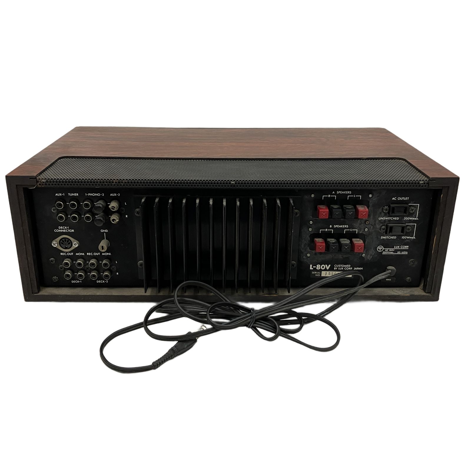 LUXMAN ラックスマン L-80V アンプ 音響機器 オーディオ 現状品 中古