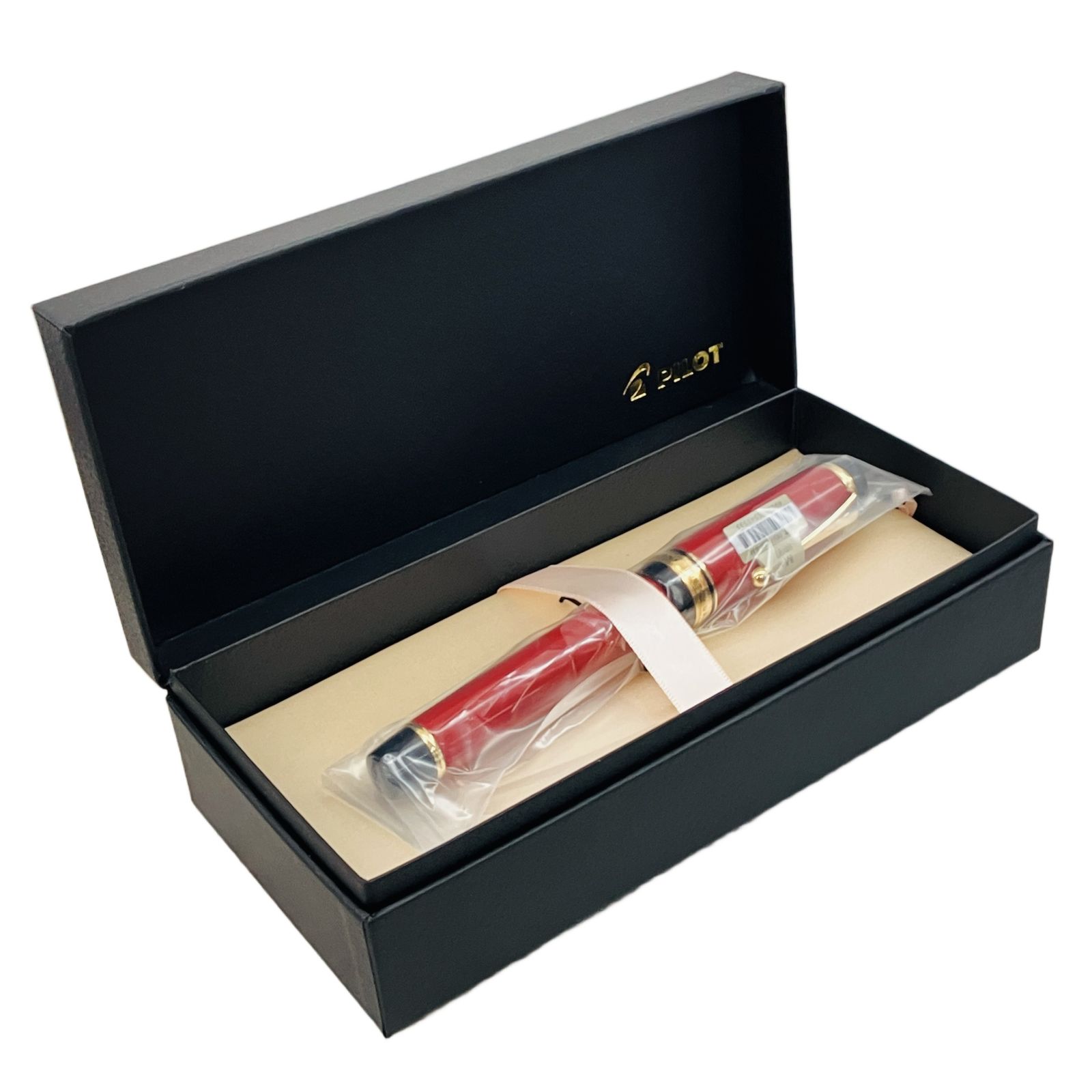 PILOT FKV-88 SR-R-M レッド 朱 中字 万年筆 文房具 カスタム 漆 パロット ♥