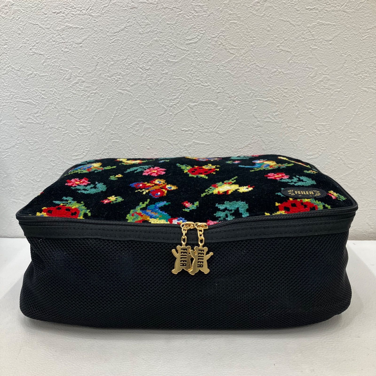 6597 美品 FEILER フェイラー ハイジ ブラック 黒 シュニール織り