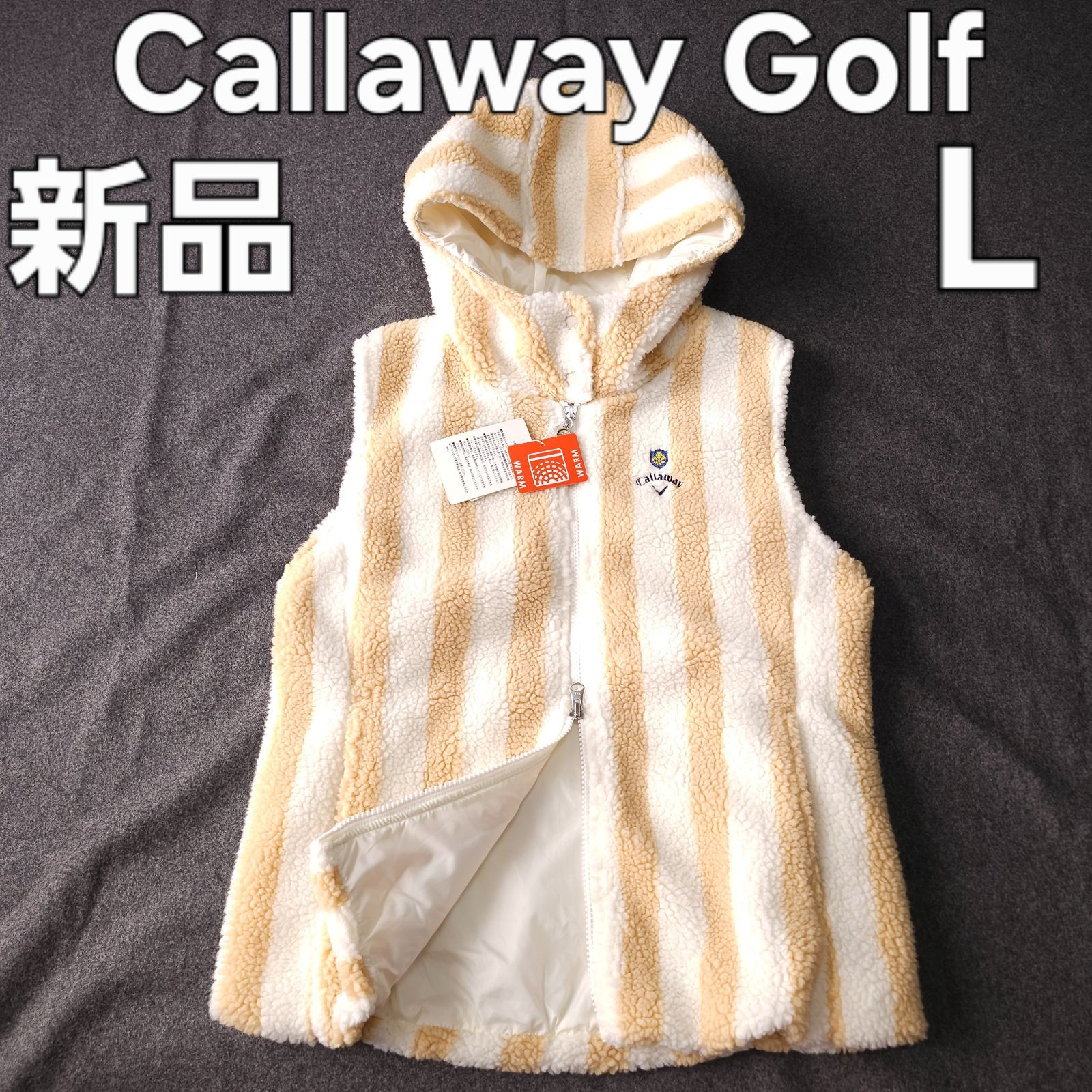新品【Callaway Golf】キャロウェイ 秋冬 中綿ゴルフジップベスト