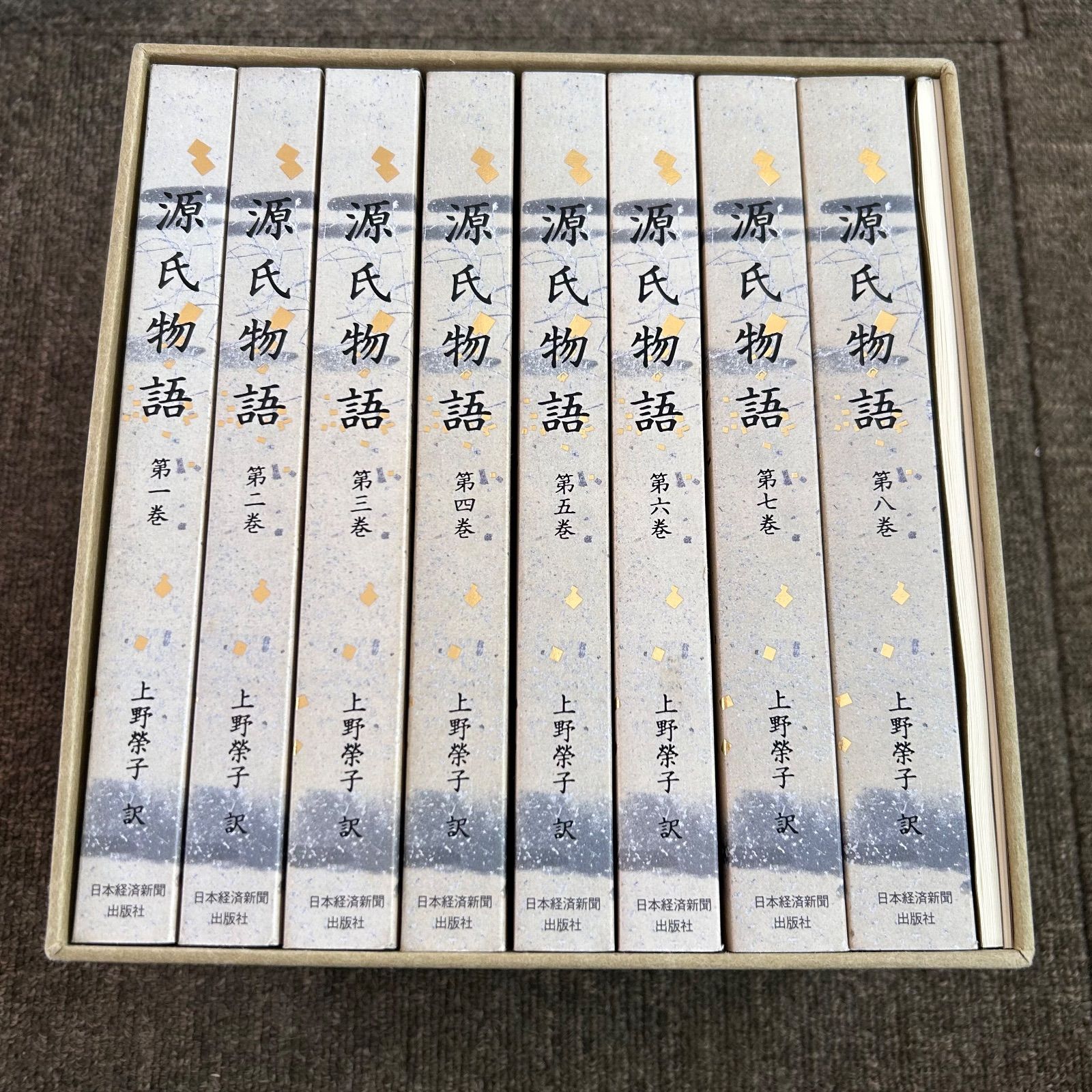 源氏物語 上野榮子訳 全八巻 別冊付録2点付き Amazon.co.jp: 源氏