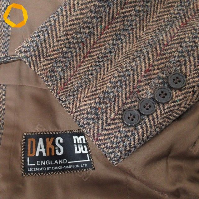 ダックス×ハリスツイード DAKS Harris Tweed ジャケット テーラード
