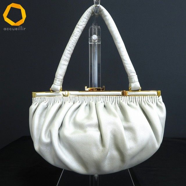 ab ハマノ HAMANO サンピエトロ ハンドバッグ ライトグレー 濱野 濱野