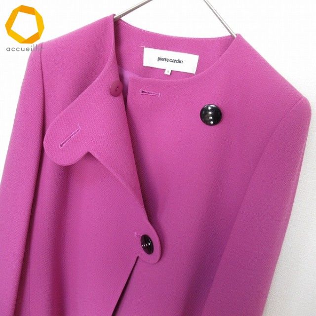 Pierre Cardin　レディースジャケット　新品 ピエール・カルダン pierrecardin ジャケット デザインボタン ノー