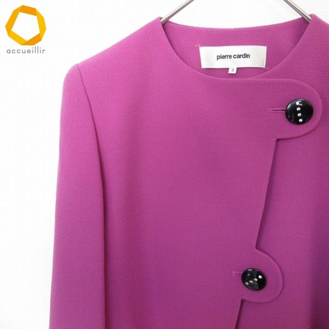 ピエール・カルダン pierrecardin ジャケット デザインボタン ノー