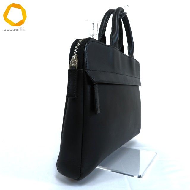 ab トライオン TRION ビジネスバッグ ブリーフケース 黒 ブラック レザー 本革 書類かばん 薄マチ A 4 13インチ メンズ 929570 k 01