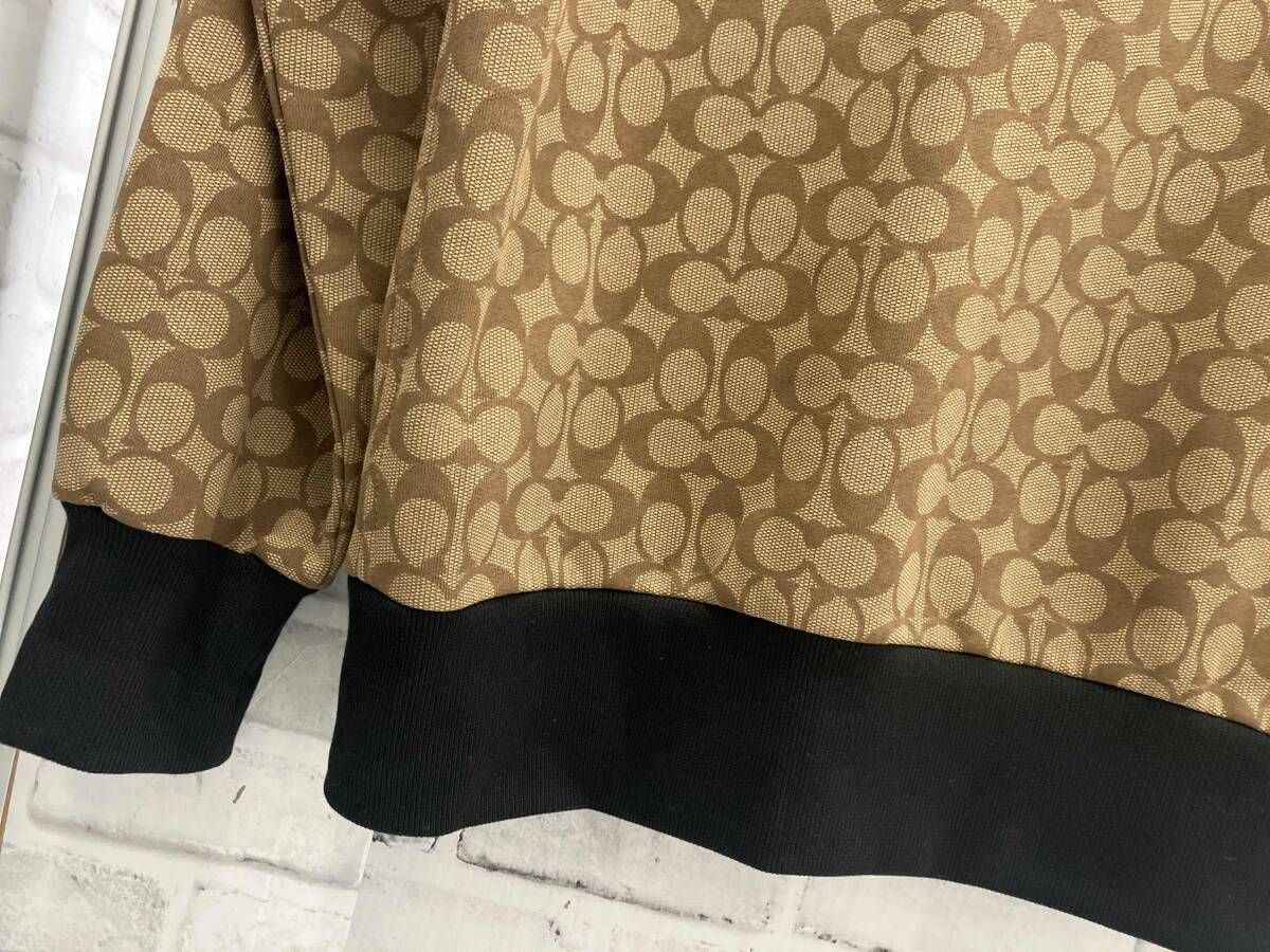 COACH/ジップパーカー/総柄/シグネチャー/コーチ/ブラウンカラー/4579