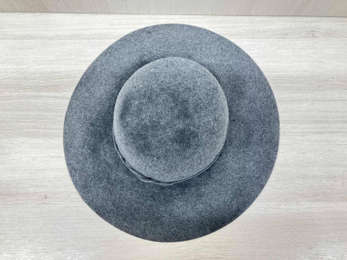 Helen Kaminski OPHELIA フェルト グレー ブラシ付き ハット MEDIUM 内周約58 cm