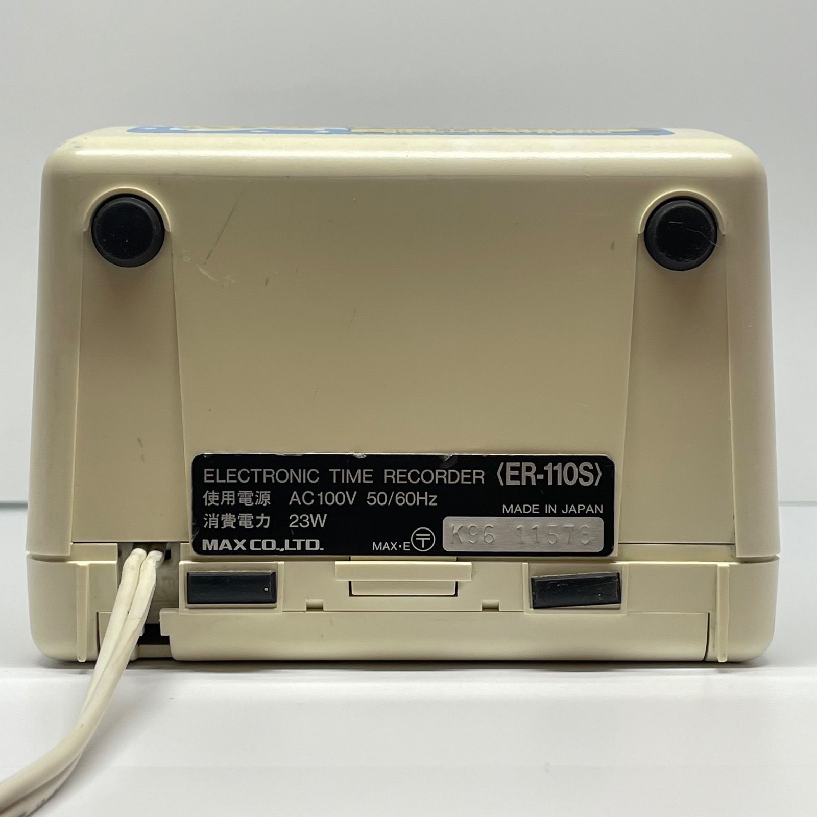MAX マックスER-110S 電子タイムレコー ダー 中古品 - メルカリ