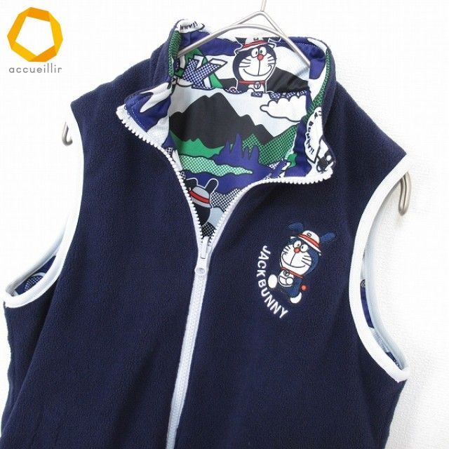 ドラえもん　JackBunny リバーシブルベスト ジャックバニー×ドラえもん JACK BUNNY リバーシブルベスト ゴルフ