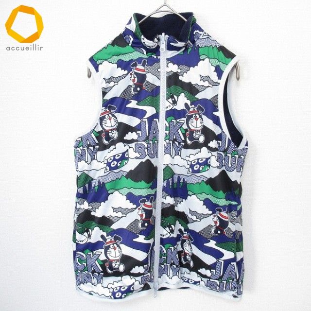 ドラえもん　JackBunny リバーシブルベスト ジャックバニー×ドラえもん JACK BUNNY リバーシブルベスト ゴルフ