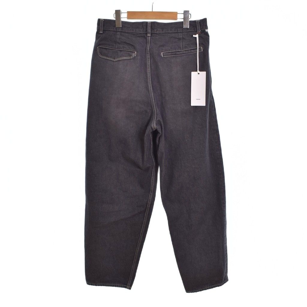 グラフペーパー Graphpaper 25SS Gray Tone Cone Denim Two Tuck