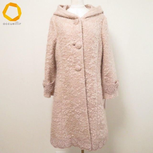 wnc ピンクハウス PINKHOUSE コート ピンク モヘヤ混 チャイニーズ