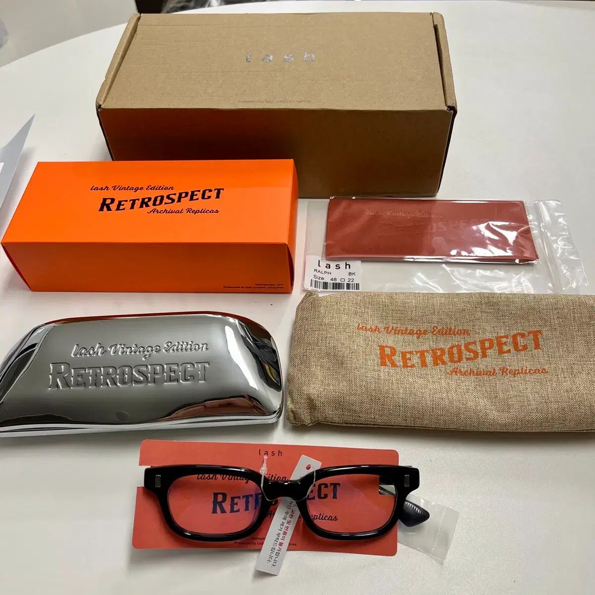 ラッシュ ラルフ メガネ ブラック