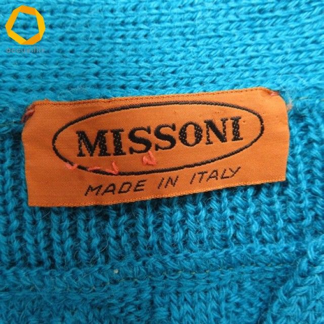 イタリア製 ミッソーニ MISSONI ベスト ニット 薔薇 総柄 [w980106 