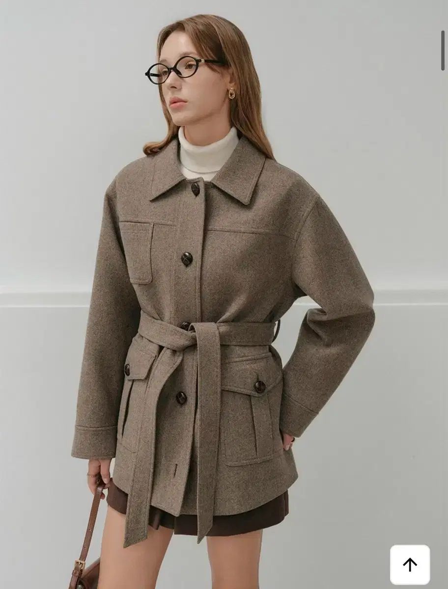 ルッケスト ハーフ ベルト付き コート