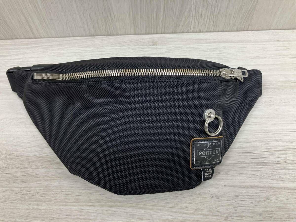 PORTER JAM HOME MADE ポーター ジャムホームメイド 吉田かばん ボディバッグ ウエストポーチ バリスティックナイロン ブラック