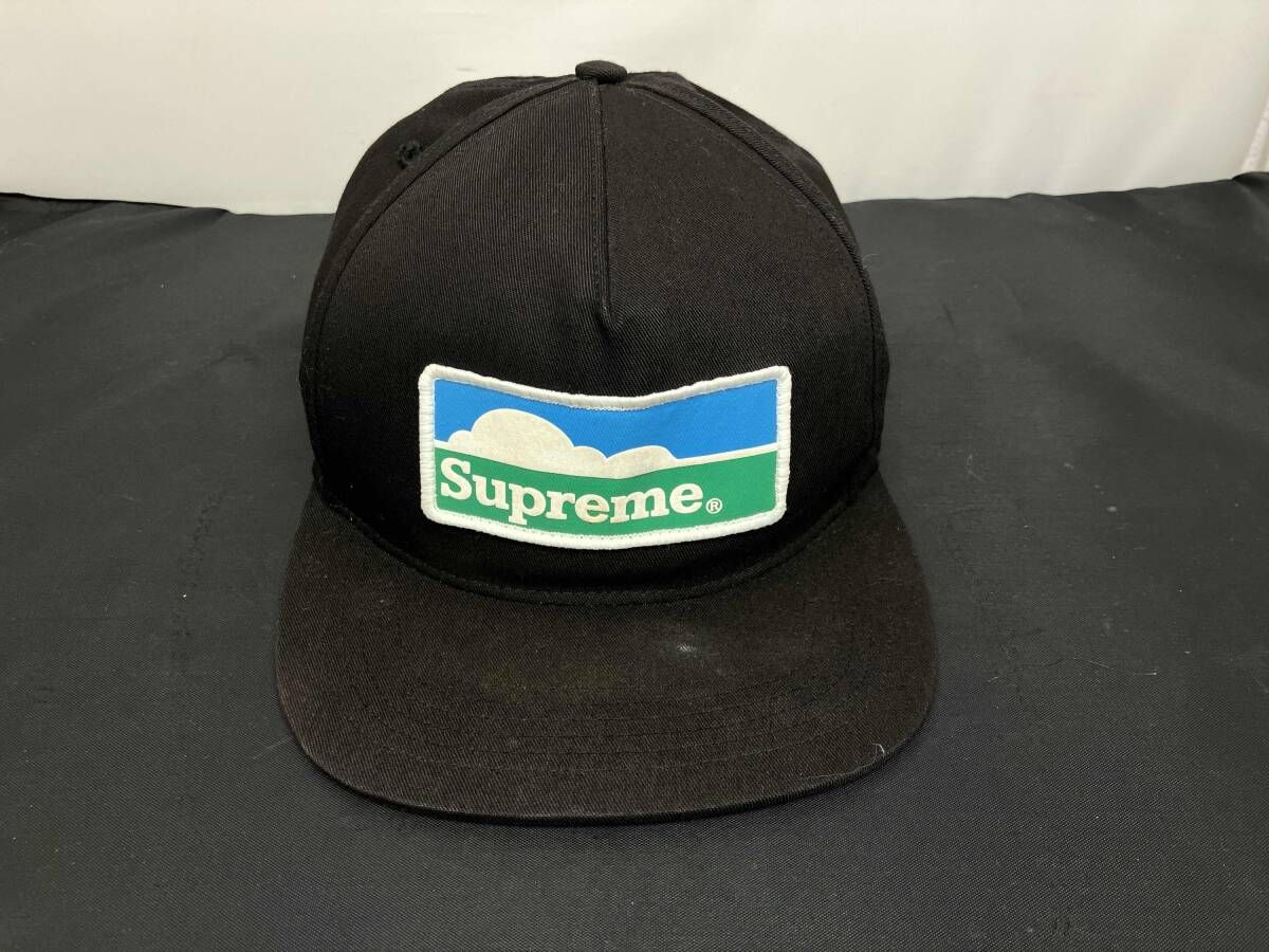 Supreme シュプリーム Horizon 5 Panel ホライゾン パネル キャップ 帽子 メンズ ブラック系 黒系 ワッペン メンズキャップ