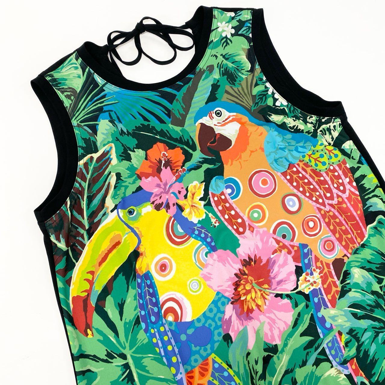 トクコプルミエブォル花柄ノースリーブチュニック 26k27 《美品》 TOKUKO 1er VOL トクコプルミエヴォル ノースリーブ