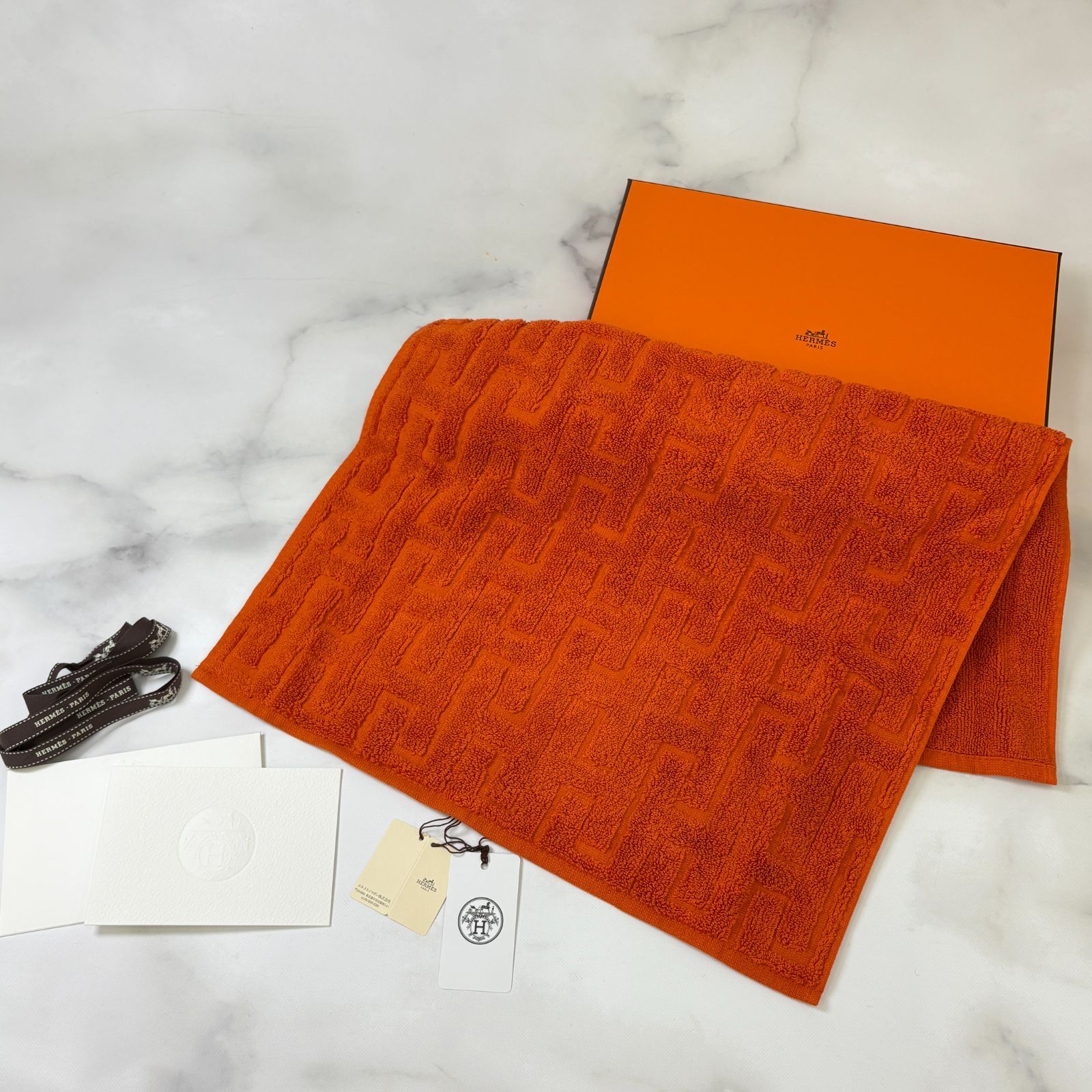 鑑定済み【 新品未使用 】エルメス 《 ステアーズ 》 オレンジ