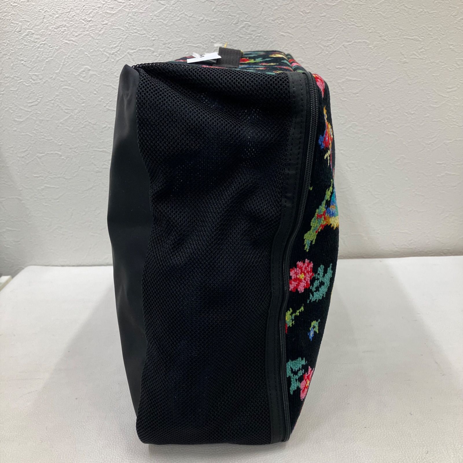 6598 FEILER フェイラー ハイジ ブラック 黒 シュニール織り トラベルポーチ ガーメントケース トラベルバッグ パッキング パッキングポーチ レディース マルチケース マルチポーチ 大きめポーチ ハンドル付き 持ち手つき