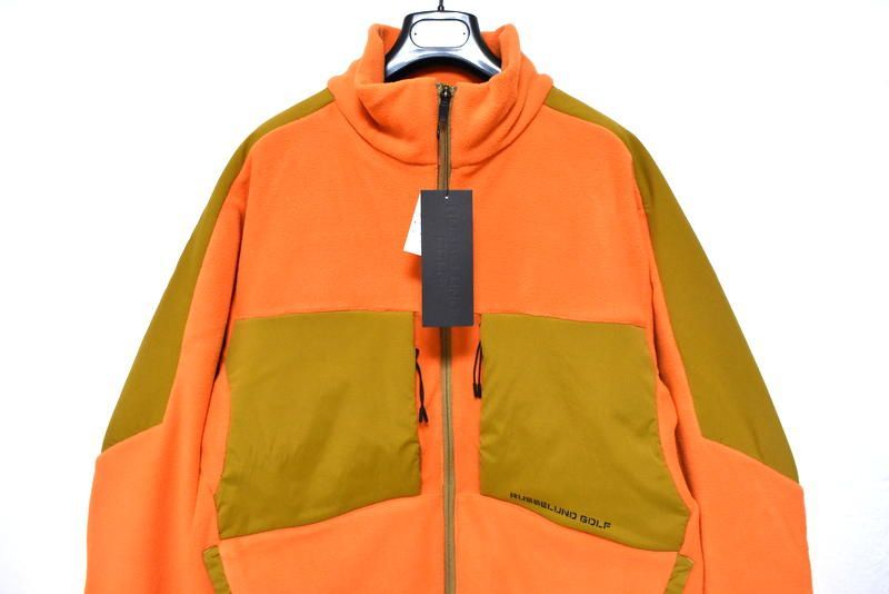 新品 ラッセルノ ゴルフ マイクロ フリース パンツ オレンジ XL 6 定価3万7400円】新品 ラッセルノ マイクロ フリース ブルゾン【6】【7