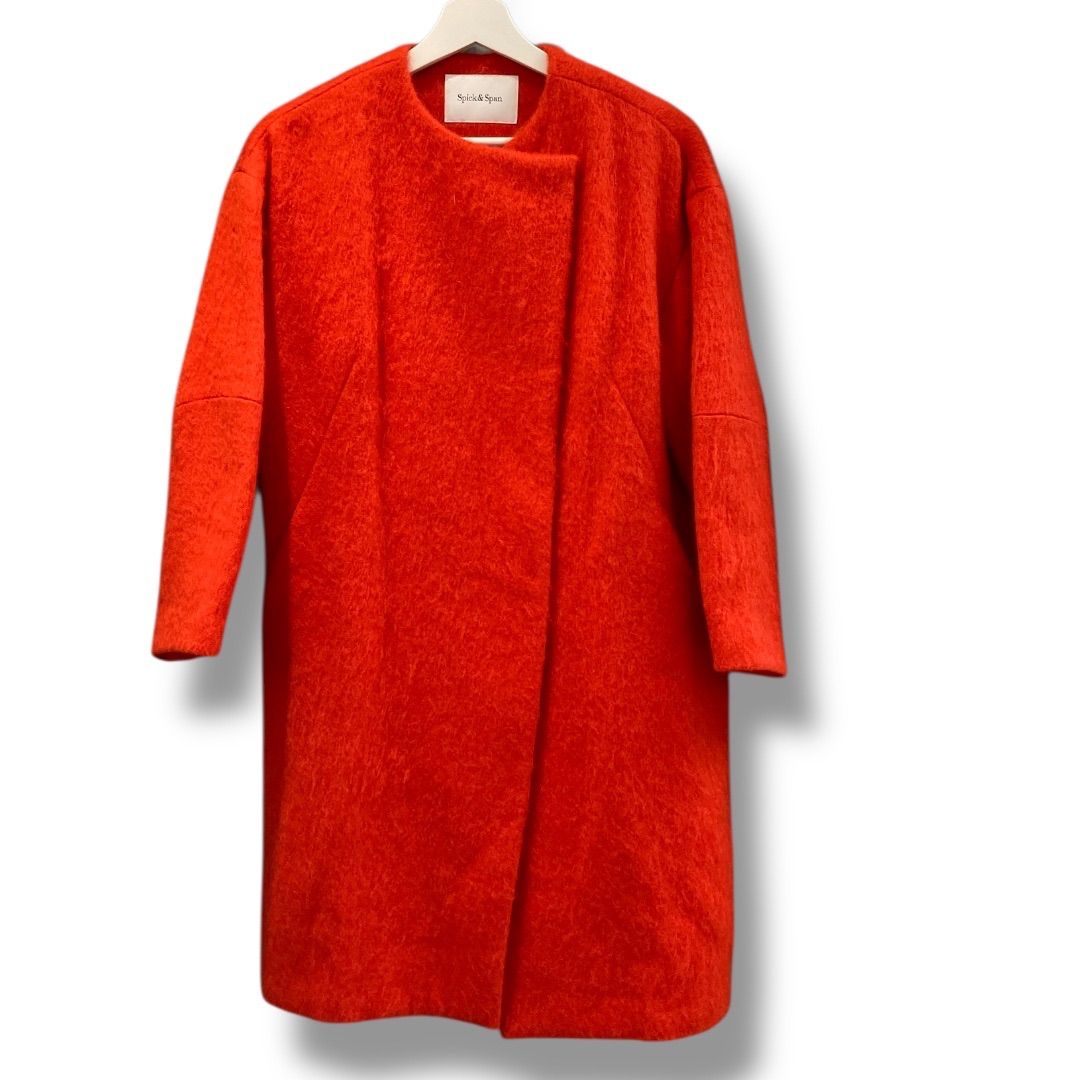 未使用品 Spick&Span スピック&スパン モヘアシャギーコート ノー