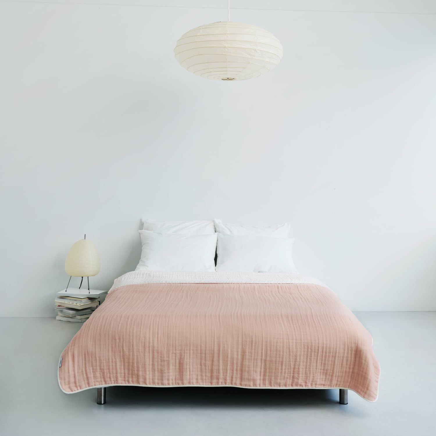 24時間以内発送 さらっと軽やか 日本製 ふんわり柔らか 綿100％ 洗える リバーシブル シングル 育てるさらもち6重ガーゼケット hauu ピンク 西川 nishikawa