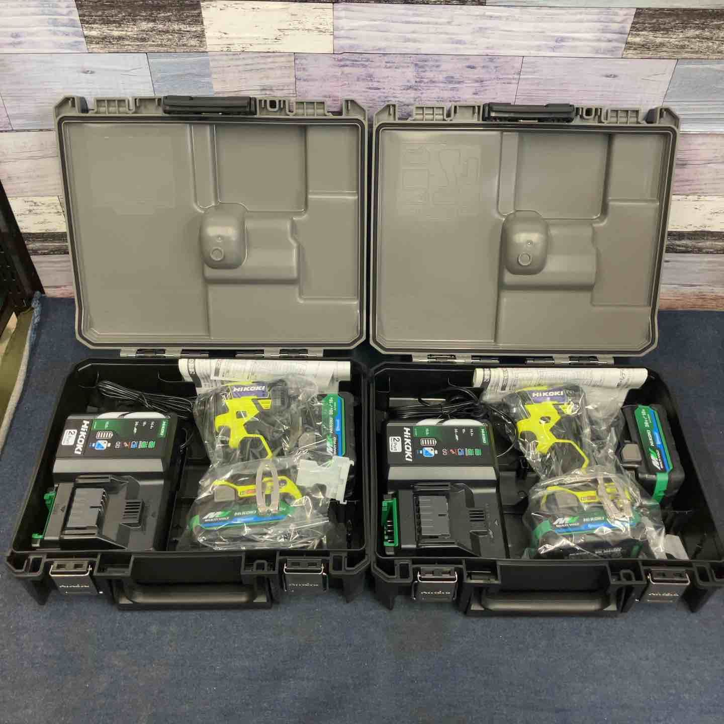 ハイコーキ HIKOKI 旧 日立工機 コードレスインパクトドライバ スパイダーイエロー WH 36 DD 2 XHYSZ セット