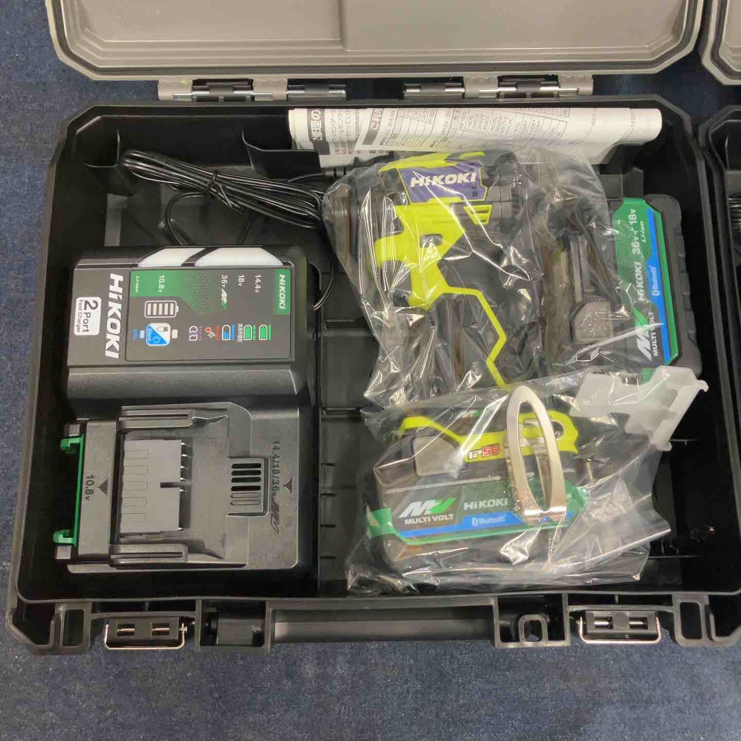 ハイコーキ HIKOKI 旧 日立工機 コードレスインパクトドライバ スパイダーイエロー WH 36 DD 2 XHYSZ セット