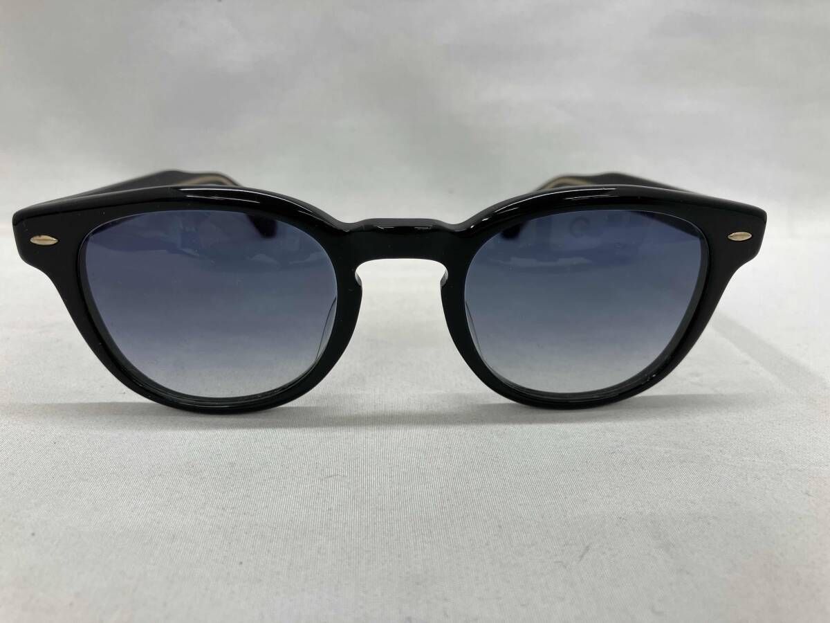 OLIVER PEOPLES サングラス sheldrake J ブラック ブルー ケース付き