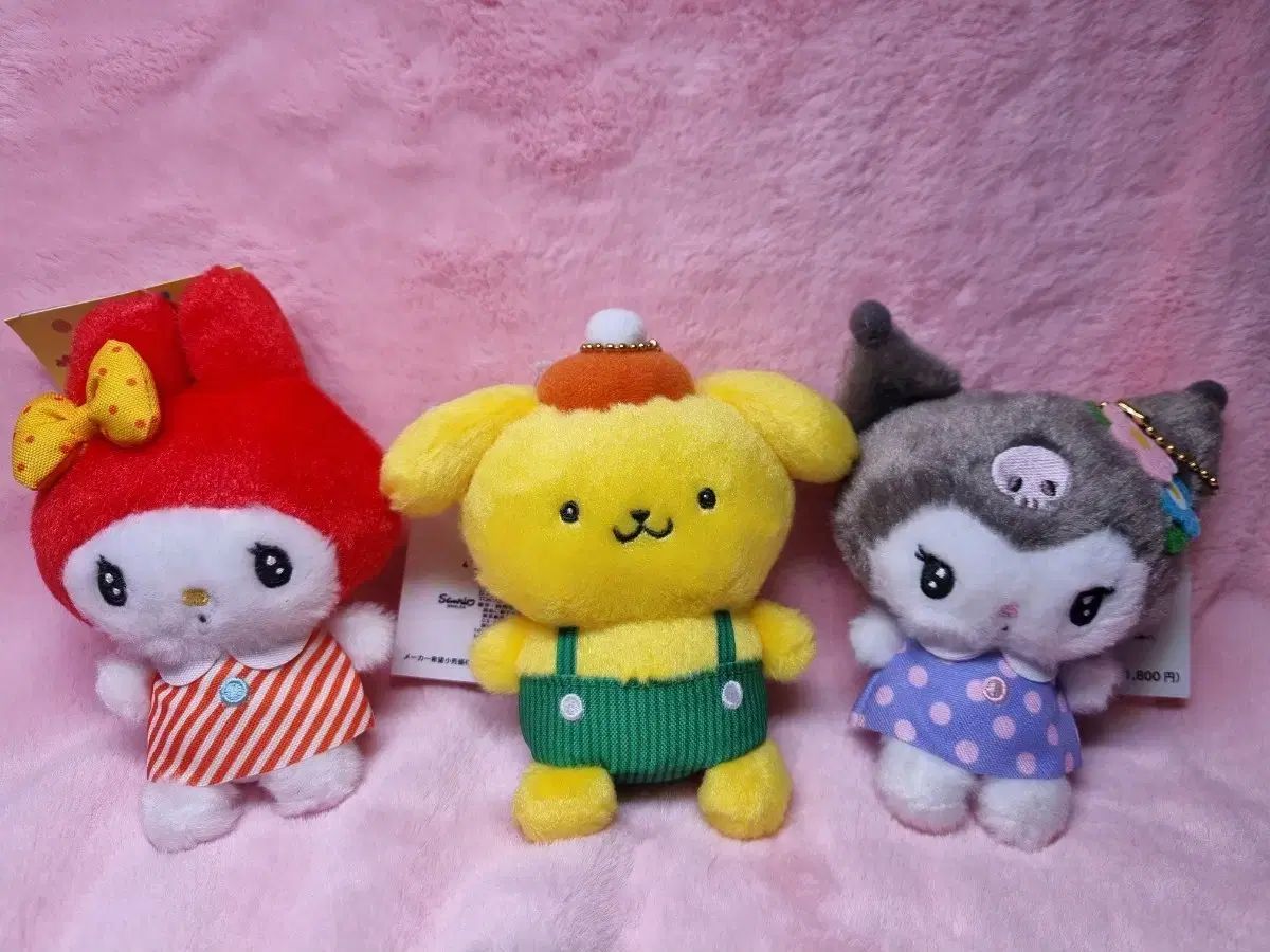 サンリオ マイメロディ|ポムポムプリン|クロミ レトロ ぬいぐるみ セット